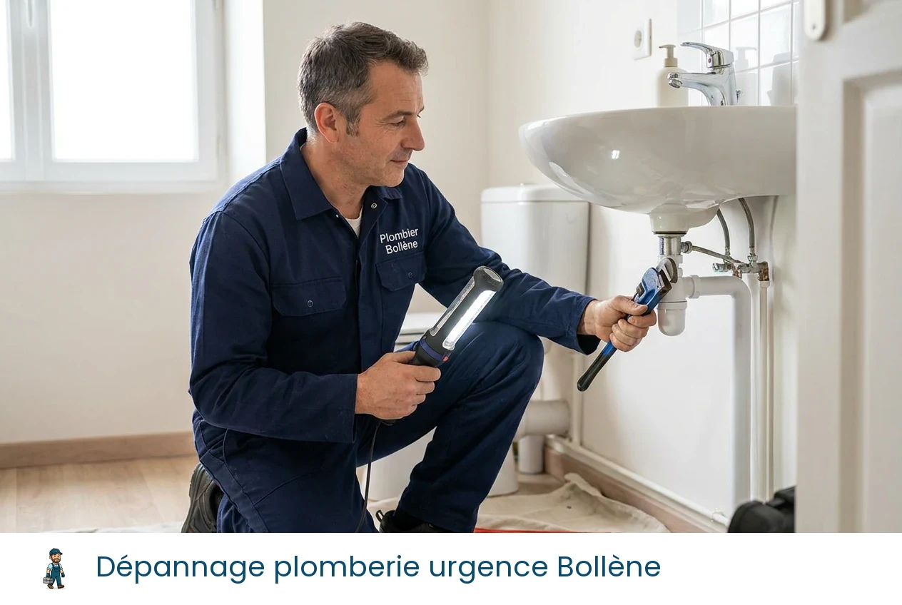Dépannage plomberie urgence à Bollène