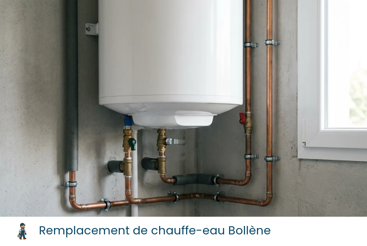 Remplacement de chauffe-eau à Bollène