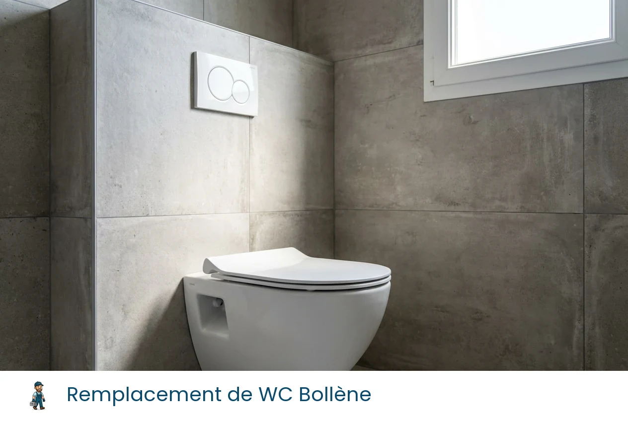 Remplacement de WC à Bollène