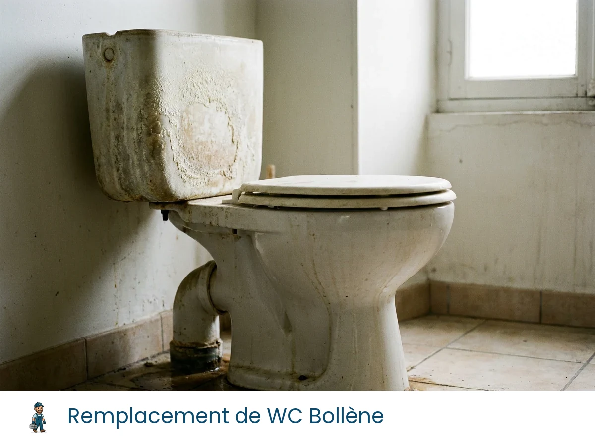 Remplacement de WC à Bollène