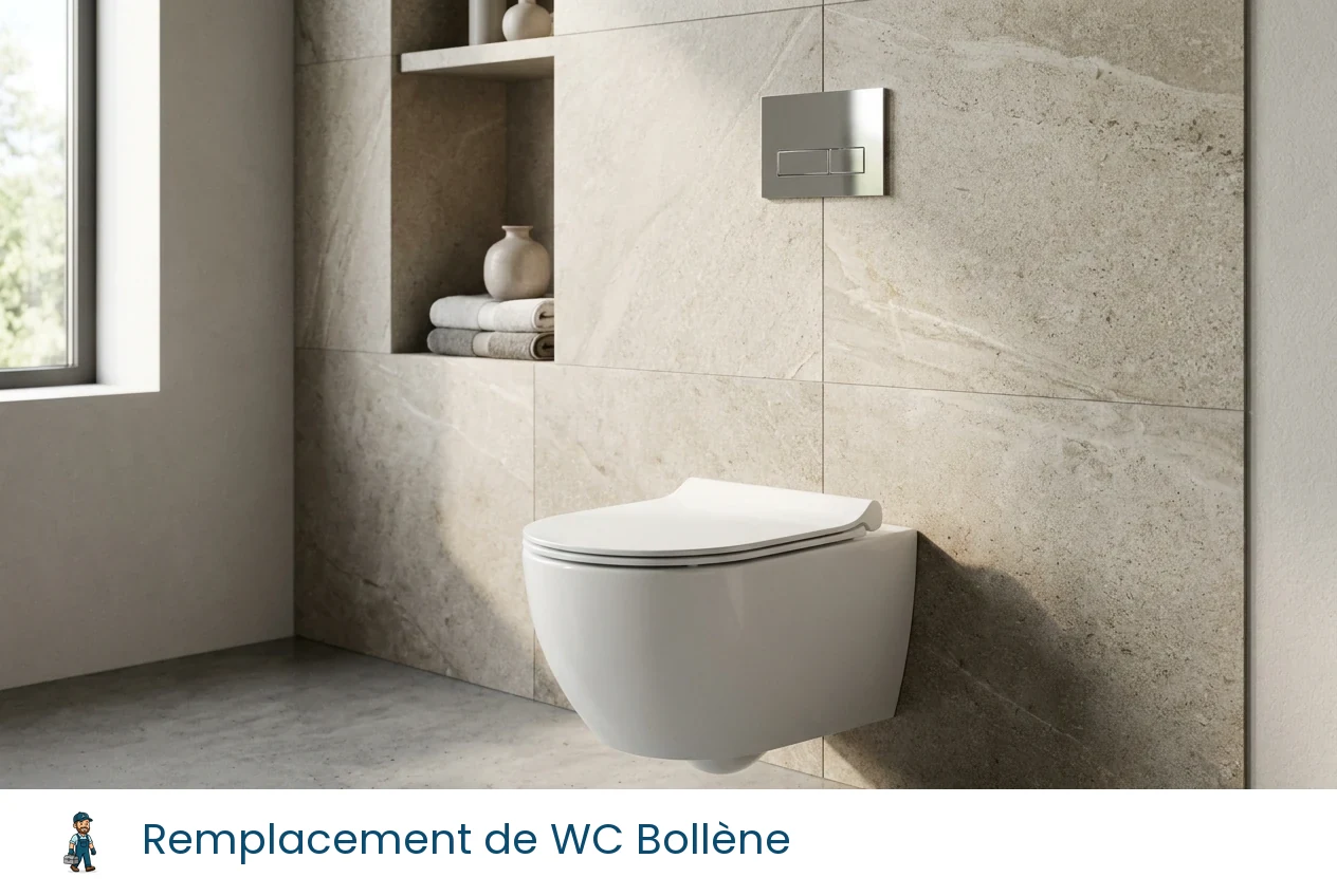 Remplacement de WC à Bollène