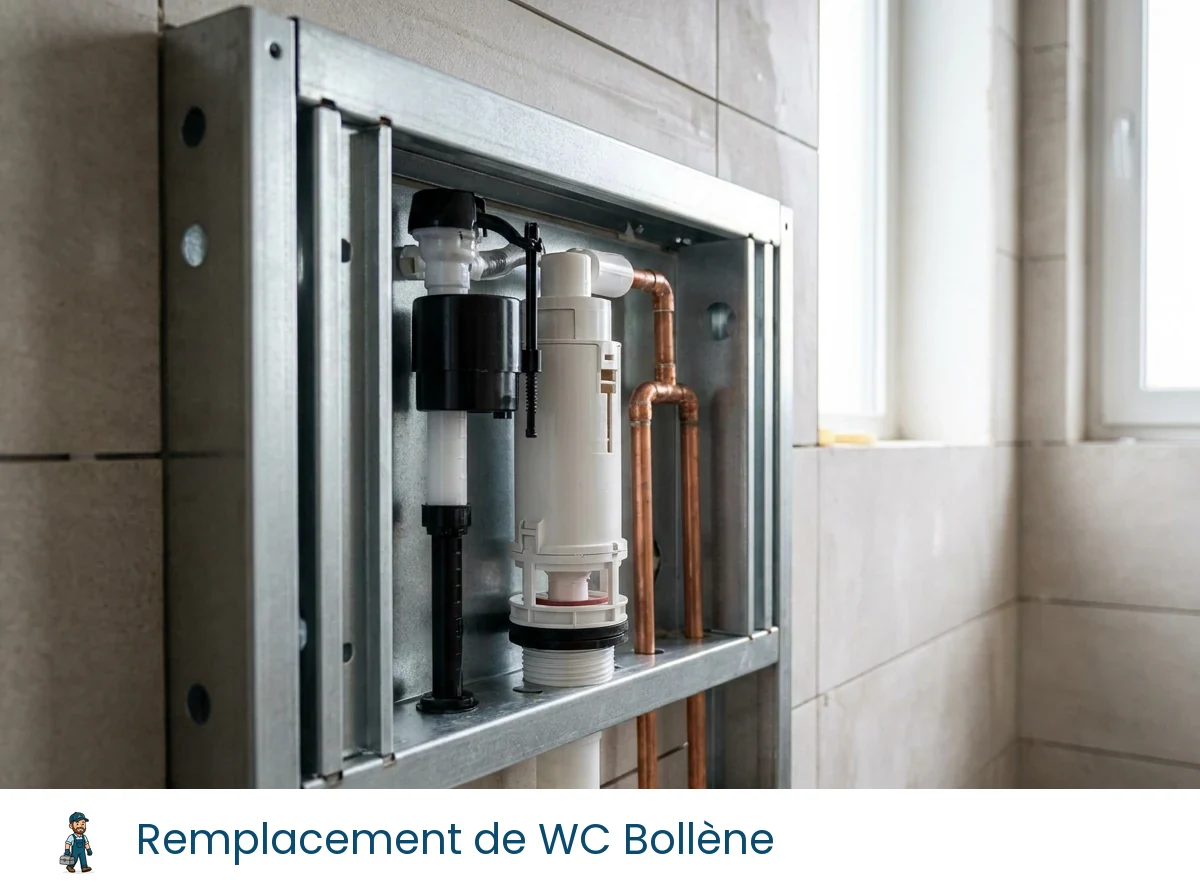 Remplacement de WC à Bollène