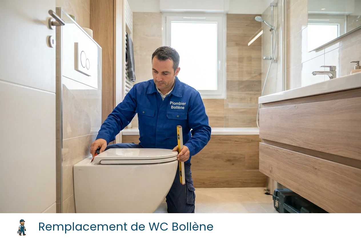 Remplacement de WC à Bollène